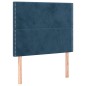 vidaXL Cama box spring con colchón terciopelo azul oscuro 80x200 cm vidaXL Cama box spring con colchón terciopelo azul oscuro 80x200 cm