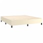 vidaXL Cama box spring con colchón cuero sintético crema 180x200 cm vidaXL Cama box spring con colchón cuero sintético crema 180x200 cm
