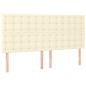 vidaXL Cama box spring con colchón cuero sintético crema 180x200 cm vidaXL Cama box spring con colchón cuero sintético crema 180x200 cm