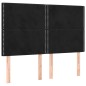 vidaXL Cama box spring con colchón terciopelo negro 140x190 cm
