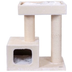 Quapas! Árbol rascador para gatos Bandit crema 76x45x82 cm