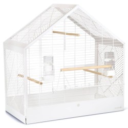 Beeztees Jaula de pájaros Yara metal blanca 71x35x70 cm