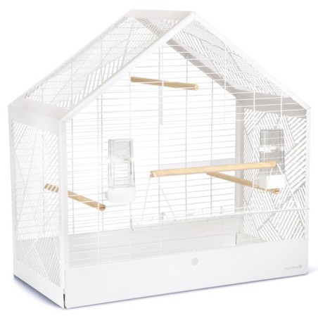 Beeztees Jaula de pájaros Yara metal blanca 71x35x70 cm