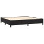 vidaXL Cama box spring con colchón terciopelo negro 200x200 cm vidaXL Cama box spring con colchón terciopelo negro 200x200 cm