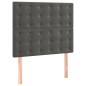 vidaXL Cama box spring con colchón terciopelo gris oscuro 80x200 cm vidaXL Cama box spring con colchón terciopelo gris oscuro 80x200 cm