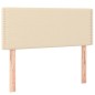 vidaXL Cama box spring con colchón tela color crema 90x200 cm vidaXL Cama box spring con colchón tela color crema 90x200 cm