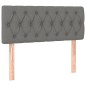 vidaXL Cama box spring con colchón tela gris oscuro 90x190 cm vidaXL Cama box spring con colchón tela gris oscuro 90x190 cm