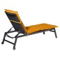 Madison Cojín para tumbona Panama dorado brillo 200x60 cm Madison Cojín para tumbona Panama dorado brillo 200x60 cm
