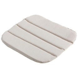 Madison Cojín para silla de comedor Panama lino blanco 40x40 cm