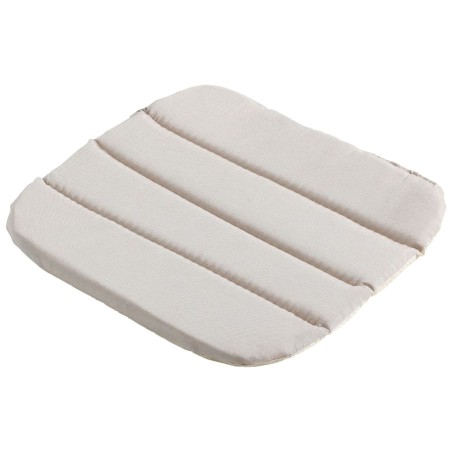 Madison Cojín para silla de comedor Panama lino blanco 40x40 cm