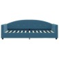 vidaXL Sofá cama con colchón terciopelo azul 80x200 cm