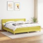 vidaXL Cama box spring con colchón tela verde 200x200 cm vidaXL Cama box spring con colchón tela verde 200x200 cm