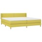 vidaXL Cama box spring con colchón tela verde 200x200 cm vidaXL Cama box spring con colchón tela verde 200x200 cm