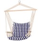ProGarden Silla hamaca a rayas azules ProGarden Silla hamaca a rayas azules