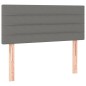 vidaXL Cama box spring con colchón tela gris oscuro 90x190 cm