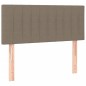 vidaXL Cama box spring con colchón tela gris taupe 80x200 cm vidaXL Cama box spring con colchón tela gris taupe 80x200 cm