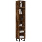 vidaXL Aparador alto contrachapada roble ahumado 34,5x32,5x180 cm vidaXL Aparador alto contrachapada roble ahumado 34,5x32,5x180 cm
