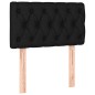 vidaXL Cama box spring con colchón tela negro 80x200 cm vidaXL Cama box spring con colchón tela negro 80x200 cm