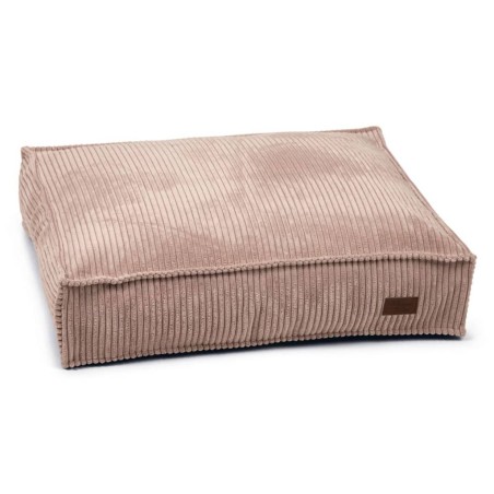 Designed by Lotte Cojín para perros estriado 70x55x15 cm rosa