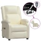 vidaXL Sillón de masaje eléctrico cuero sintético blanco vidaXL Sillón de masaje eléctrico cuero sintético blanco