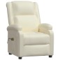 vidaXL Sillón de masaje eléctrico cuero sintético blanco vidaXL Sillón de masaje eléctrico cuero sintético blanco
