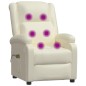 vidaXL Sillón de masaje eléctrico cuero sintético blanco vidaXL Sillón de masaje eléctrico cuero sintético blanco