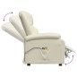 vidaXL Sillón de masaje eléctrico cuero sintético blanco vidaXL Sillón de masaje eléctrico cuero sintético blanco