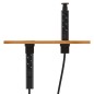 SCHÜTTE Regleta de 3 enchufes de forma integrada E1 negro SCHÜTTE Regleta de 3 enchufes de forma integrada E1 negro