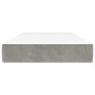 vidaXL Colchón de muelles ensacados terciopelo gris claro 90x200x20 cm vidaXL Colchón de muelles ensacados terciopelo gris claro 90x200x20 cm