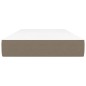 vidaXL Colchón de muelles ensacados tela gris taupe 90x190x20 cm vidaXL Colchón de muelles ensacados tela gris taupe 90x190x20 cm