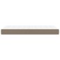 vidaXL Colchón de muelles ensacados tela gris taupe 90x190x20 cm vidaXL Colchón de muelles ensacados tela gris taupe 90x190x20 cm