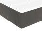 vidaXL Colchón muelles ensacados terciopelo gris oscuro 100x200x20 cm vidaXL Colchón muelles ensacados terciopelo gris oscuro 100x200x20 cm