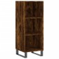 vidaXL Aparador alto contrachapada roble ahumado 34,5x32,5x180 cm vidaXL Aparador alto contrachapada roble ahumado 34,5x32,5x180 cm