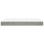 vidaXL Colchón de muelles ensacados terciopelo gris claro 120x200x20cm vidaXL Colchón de muelles ensacados terciopelo gris claro 120x200x20cm