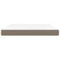 vidaXL Colchón de muelles ensacados tela gris taupe 180x200x20 cm vidaXL Colchón de muelles ensacados tela gris taupe 180x200x20 cm
