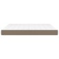 vidaXL Colchón de muelles ensacados tela gris taupe 180x200x20 cm vidaXL Colchón de muelles ensacados tela gris taupe 180x200x20 cm