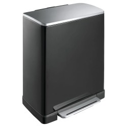 EKO Cubo de pedal E-Cube 50 L negro mate