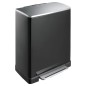 EKO Cubo de pedal E-Cube 50 L negro mate EKO Cubo de pedal E-Cube 50 L negro mate
