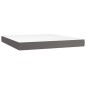 vidaXL Colchón de muelles ensacados cuero sintético gris 180x200x20 cm vidaXL Colchón de muelles ensacados cuero sintético gris 180x200x20 cm