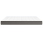 vidaXL Colchón de muelles ensacados cuero sintético gris 180x200x20 cm vidaXL Colchón de muelles ensacados cuero sintético gris 180x200x20 cm