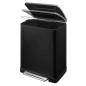 EKO Cubo de pedal E-Cube 50 L negro mate EKO Cubo de pedal E-Cube 50 L negro mate