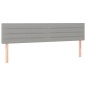 vidaXL Cabeceros 2 unidades de tela gris claro 80x5x78/88 cm vidaXL Cabeceros 2 unidades de tela gris claro 80x5x78/88 cm
