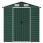 vidaXL Cobertizo de jardín acero galvanizado verde 191x130x198 cm