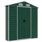 vidaXL Cobertizo de jardín acero galvanizado verde 191x725x198 cm vidaXL Cobertizo de jardín acero galvanizado verde 191x725x198 cm