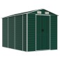 vidaXL Cobertizo de jardín acero galvanizado verde 191x300x198 cm vidaXL Cobertizo de jardín acero galvanizado verde 191x300x198 cm