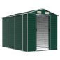 vidaXL Cobertizo de jardín acero galvanizado verde 191x300x198 cm vidaXL Cobertizo de jardín acero galvanizado verde 191x300x198 cm