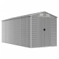 vidaXL Cobertizo de jardín acero galvanizado gris claro 191x470x198 cm vidaXL Cobertizo de jardín acero galvanizado gris claro 191x470x198 cm