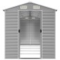 vidaXL Cobertizo de jardín acero galvanizado gris claro 191x470x198 cm vidaXL Cobertizo de jardín acero galvanizado gris claro 191x470x198 cm