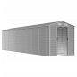 vidaXL Cobertizo de jardín acero galvanizado gris claro 191x810x198 cm vidaXL Cobertizo de jardín acero galvanizado gris claro 191x810x198 cm