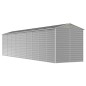 vidaXL Cobertizo de jardín acero galvanizado gris claro 191x810x198 cm vidaXL Cobertizo de jardín acero galvanizado gris claro 191x810x198 cm